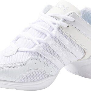 Women's Jazz Sneaker Breathable Fabric Air Cushion Split Sole Anti-Slip Shoes